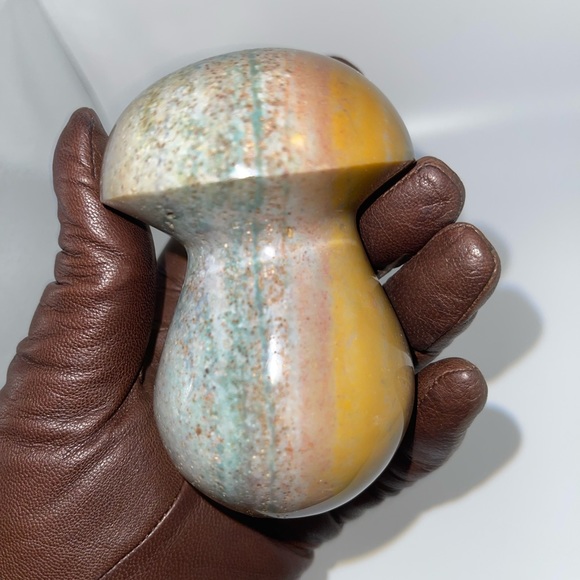 Other - Ocean Jasper carved Mushroom A.